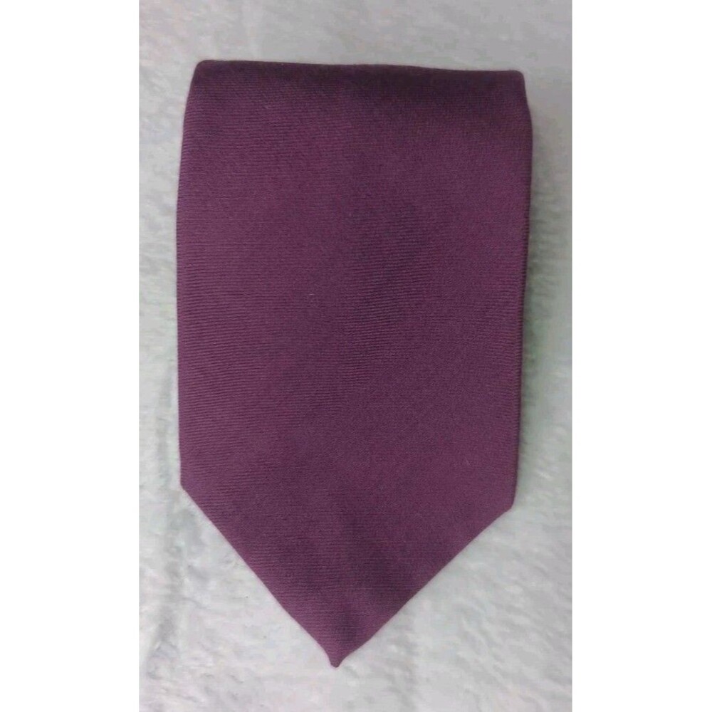 VTG Dawahares Of Kentucky All Wool Challis Mens Tie Purple Mid Century Retro 70s